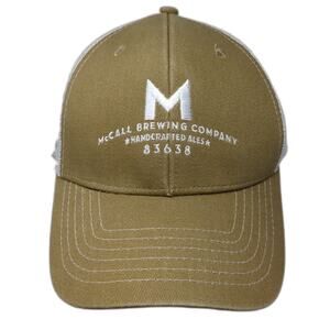 McCall Brewing Company Snapback Trucker Hat Brown One Size Brewery Branding Co.